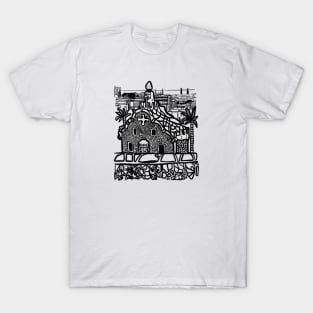 Barcelona city Spain parc guell architecture T-Shirt